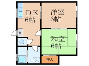 みゆき荘の物件間取画像